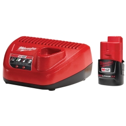 Picture of Milwaukee Electric Tools MLW48-59-2420 M12 2.0 Red Lithium Starter Kit