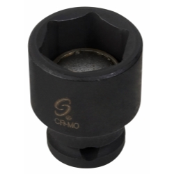 Sunex SUN809MMG 0.25 in. Drive 6 Point Magnetic Impact Socket - 9mm