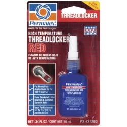 PTX27200 Hi-Temperature Red Threadlocker, 10 ml Bottle Carded - Case of 6