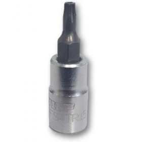 0.25 in. Square Drive Holder TR25 Tamper Proof Torx Bit, Satin