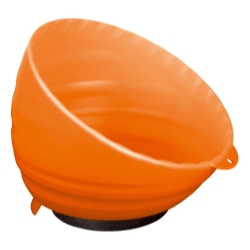 Magnetic Parts Bowl - Orange - Pack of 2 - Rubber Coated Base