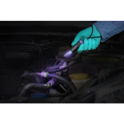 Leak Finder UV Lamp with 3 AAA Batteries & Fluorescence-Enhancing Glasses, Violet