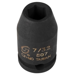 Sunex SUN807 0.25 - 0.21 in. Drive 6 Point Standard Impact Socket