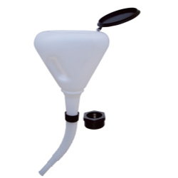 9.5 in. Plastic Anti-Splash Funnel - 3.7 qt.