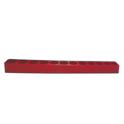 Picture of Mechanics Time Saver MTSD3816 0.38 in. Drive Deep & Straight Line 12-Hole Socket Holder&#44; Dark Green