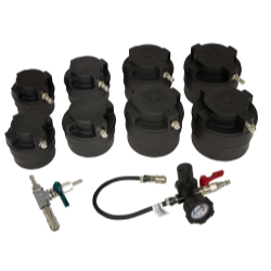 Lisle 10pc HD Turbo Air System Test Kit w/ Smoke Adapter (69930)