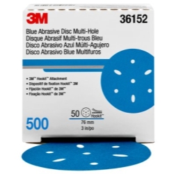 MMM36152  Hookit Abrasive Disc Multi-Hole - Blue
