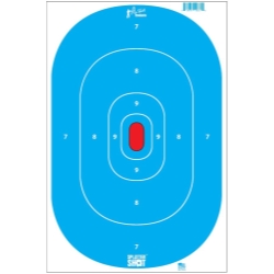 PSPSILH-INTP-BLUE-8PK 12 x 18 in. SplatterShot Silhouette Insert - Low Light & Hi-Vis Tag Paper Target, Blue - Pack of 8