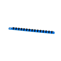 Ernst 8404 18 Socket Organizer with 18 Twist Lock Clips - Blue - 3/8