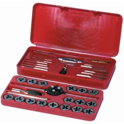 NC Fractional Tap & Die Set - 40 Piece