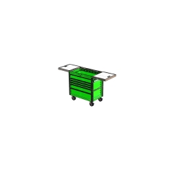 Picture of Extreme Tools EXTEX4106TCSGNBK 41 in. 6 Drawer Slide Top Tool Cart - Lime Green