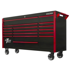 Picture of Extreme Tools EXTDX722117RCBKRD TPL Bank Roller Cabinet - Black&#44; Red Drawer
