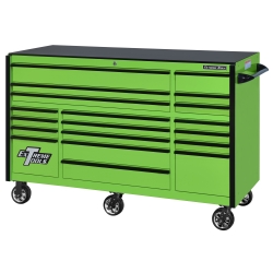 Picture of Extreme Tools EXTRX723019RCGNBK-250 TPL Bank Roller Cabinet - Green&#44; Black Drawer