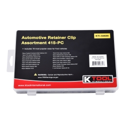 K Tool International Automotive Retainer Clip Assortment - 415 Piece