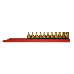 Mayhew 16003 Titanium-Coated Low-Profile Dual Drive Set, Torx, 11-Piece
