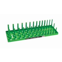 HNE12033 0.5 in. SAE 3-Row Socket Tray, Green