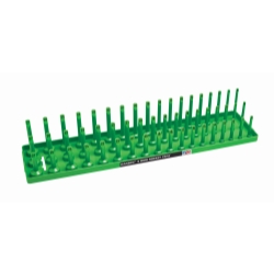 HNE12043 0.5 in. Metric 3-Row Socket Tray, Green