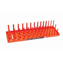 HNE12053 0.5 in. SAE 3-Row Socket Tray, Orange