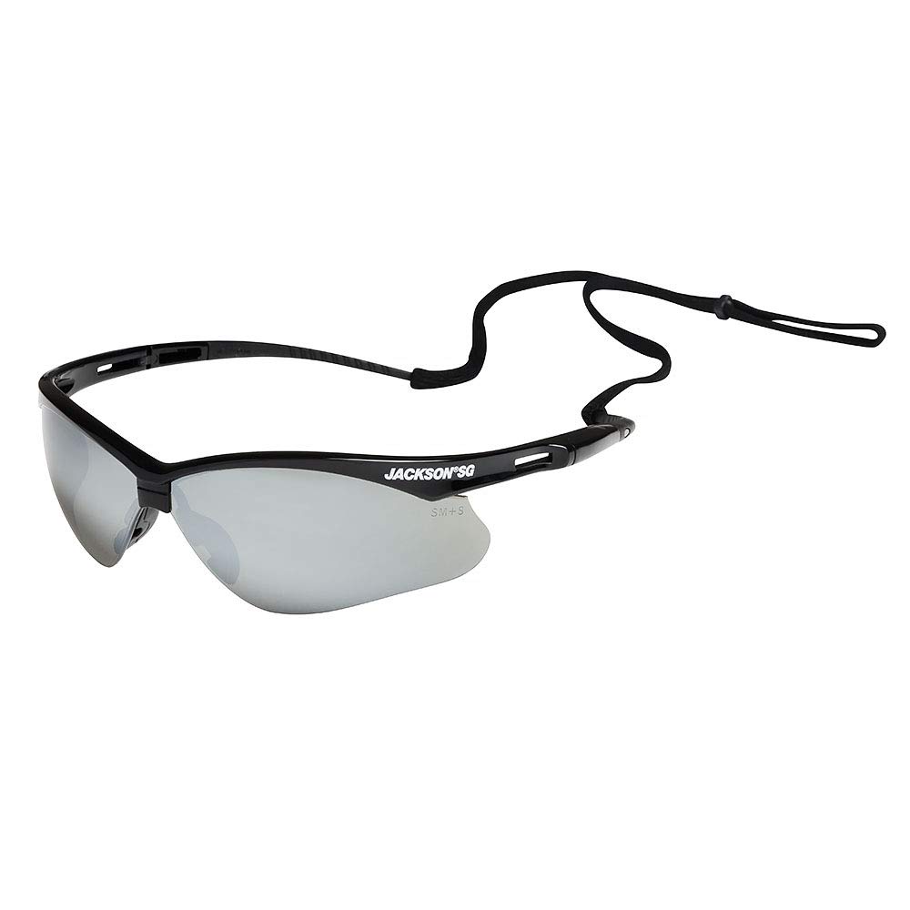 SRW50006 SG Safety Glasses - Smoke Mirror Lens - Black Frame - Hardcoat Anti-Scratch - Outdoor