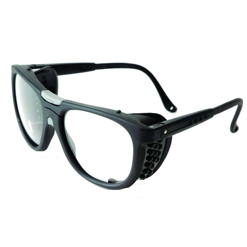 Picture of Jackson Safety SRWS74701 B5 Safety Glasses - Black - Clear Side Shield - Clear Lens - Hard Coated