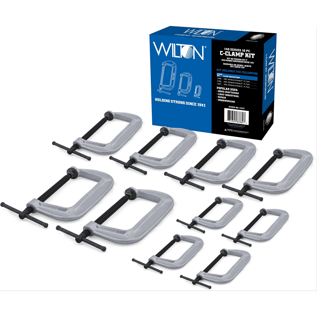 140 Series C-clamp Kit - 10 Piece