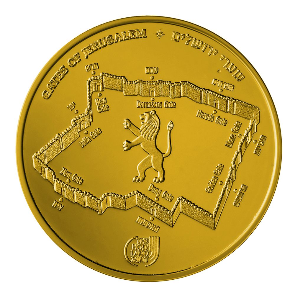 Picture of State of Israel Coins 33061320 1 oz 9999 Damascus Gate Gold Coin