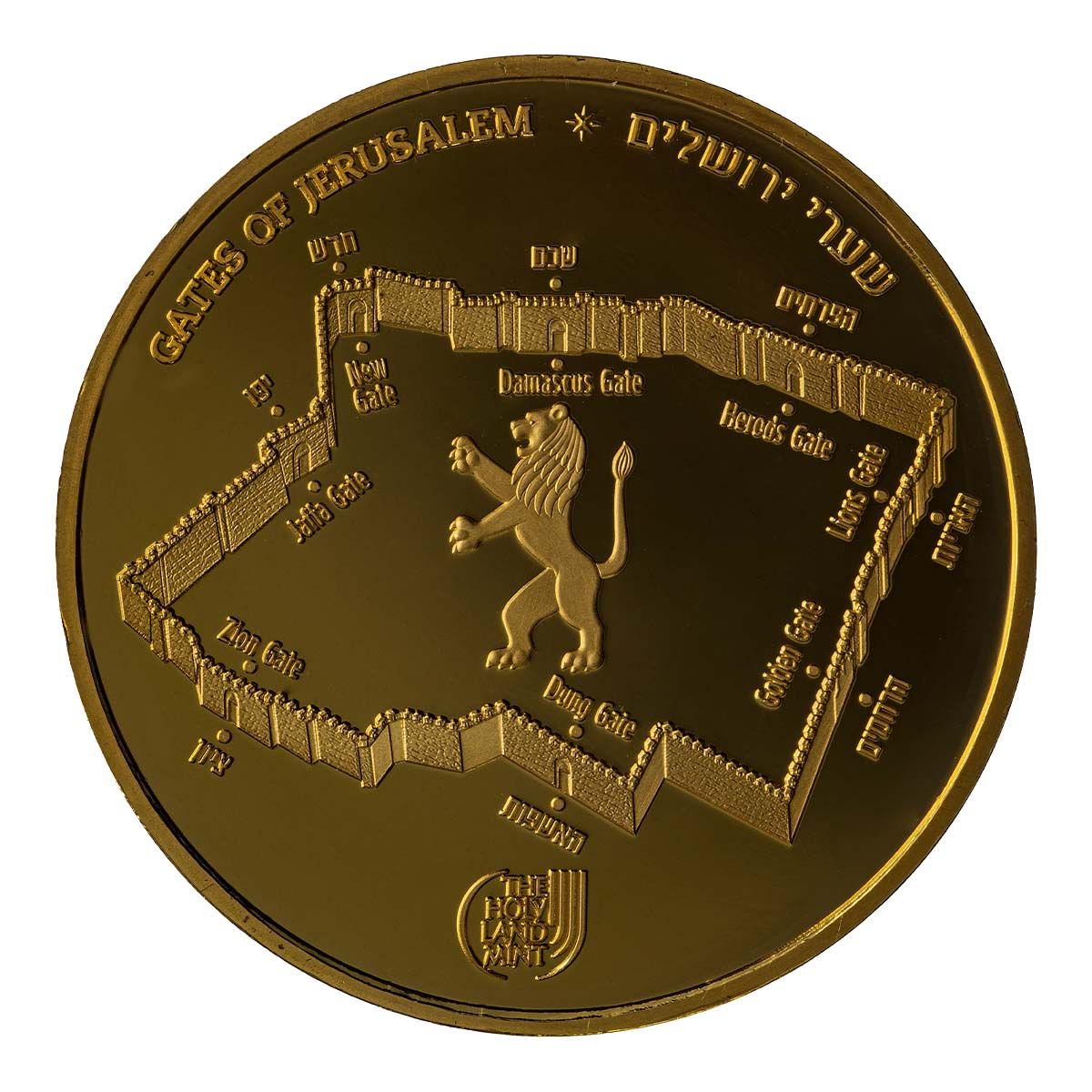Picture of State of Israel Coins 33094320 1 oz 9999 Zion Gate Gold Coin