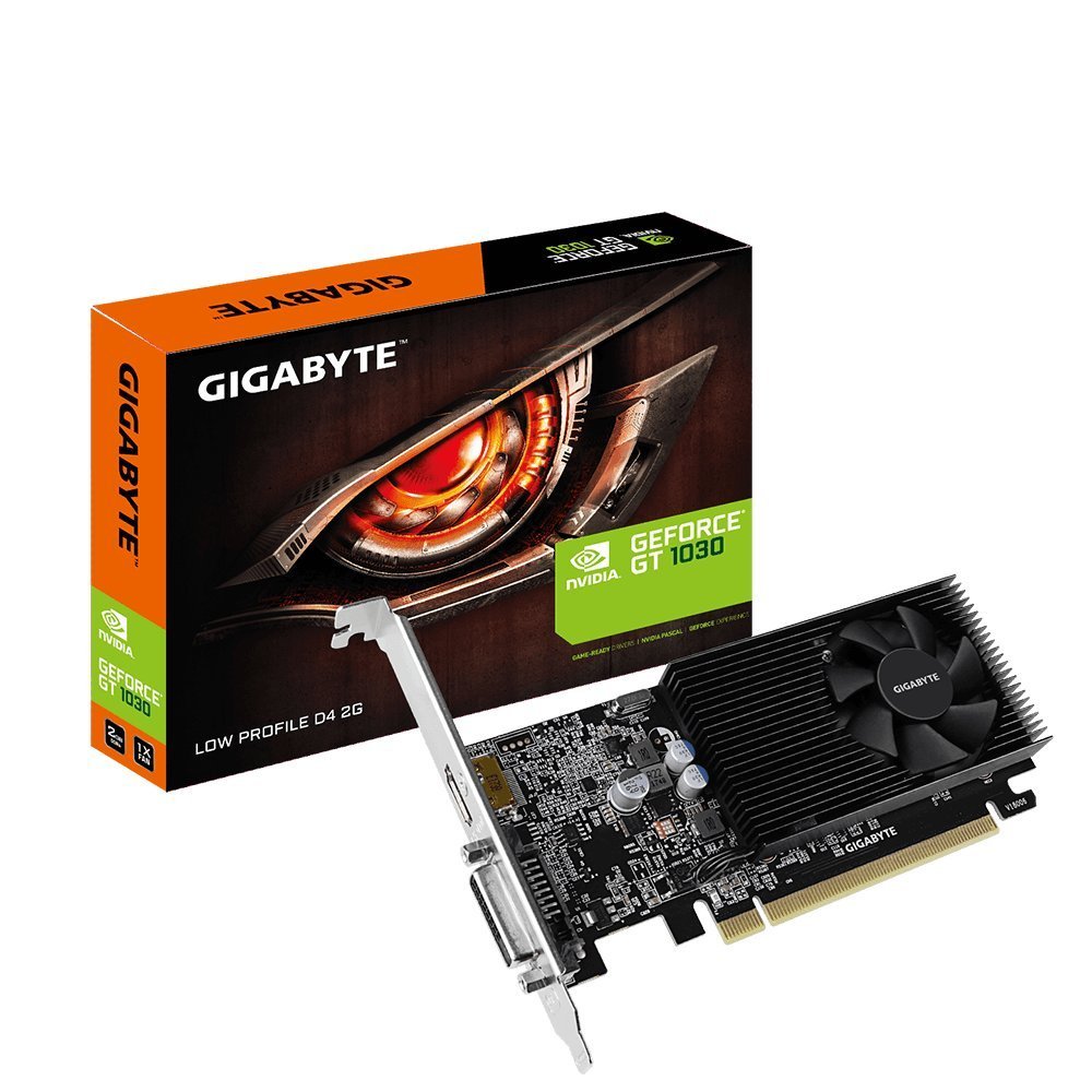 Picture of Gigabyte GV-N1030D4-2GL GeForce GT 1030 Low Profile D4 2G Computer Graphics Card