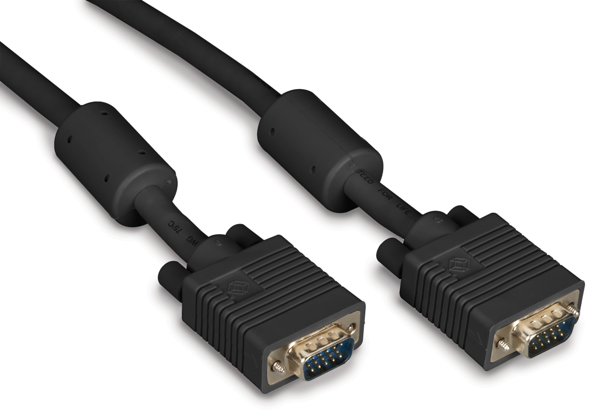 Picture of Black Box EVNPS06B-0003-MM 3 ft. VGA Male-Male Video Cable with Ferrite Core