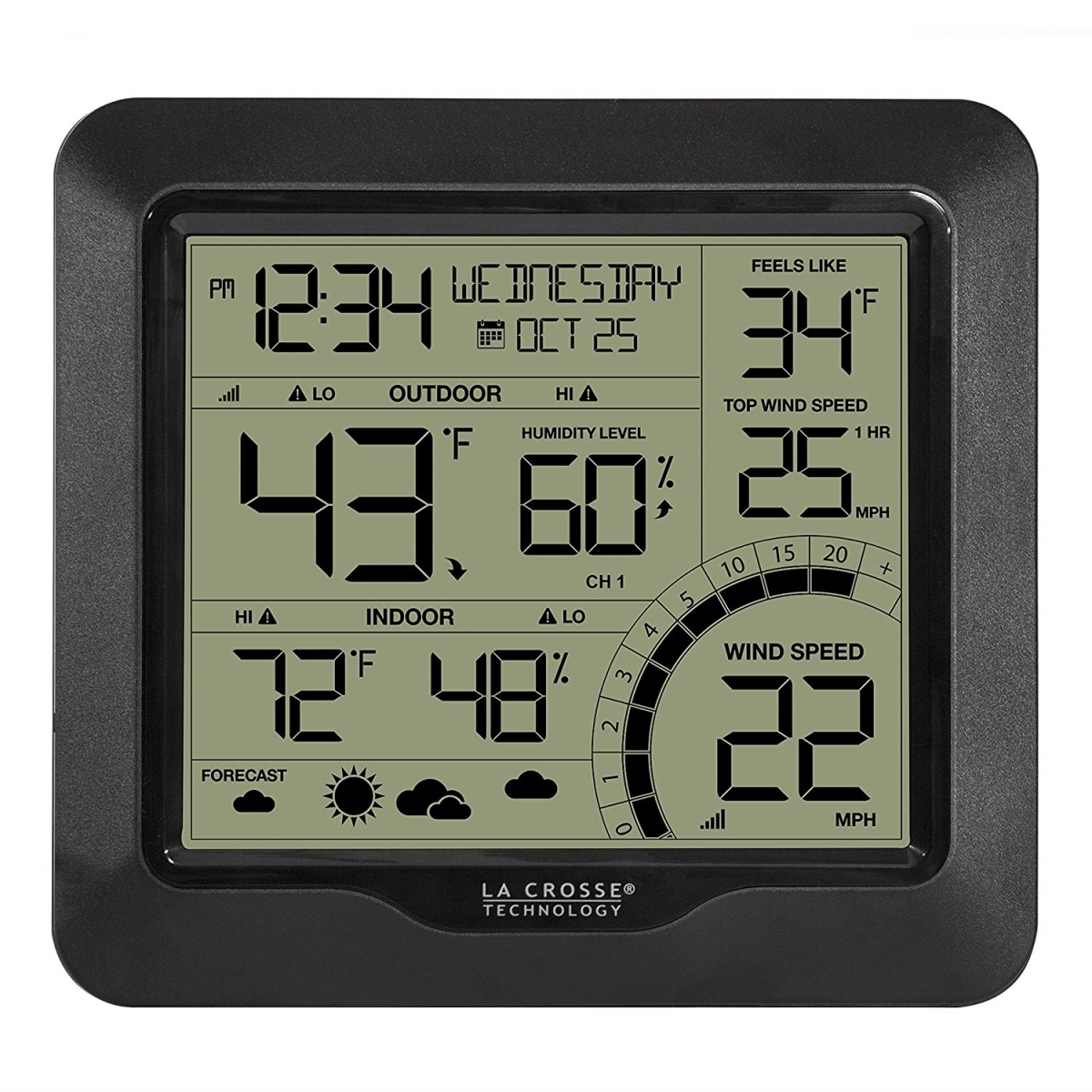 Picture of Lacrosse 327-1417BW Professional Wind Speed Weather Station