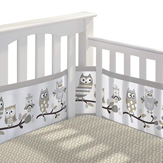 Picture of Breathable Baby 90120 Bedding Set Owl Fun - Gray