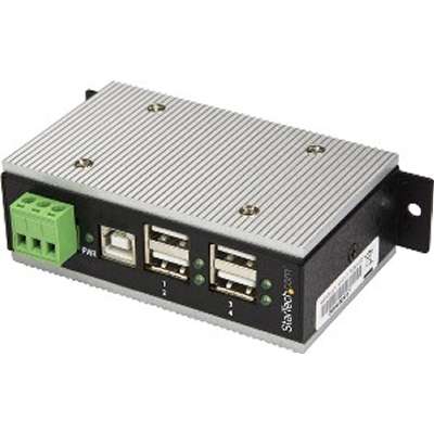 Picture of Startech HB20A4AME 4-Port Industrial USB Hub - USB 2.0 - 15kV ESD Protection