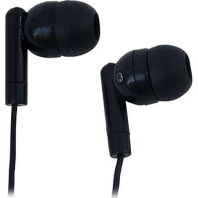 Picture of Ergoguys 1AE215HPBLKSTK Lightweight Single Use Earbud with Silicone Ear Tips