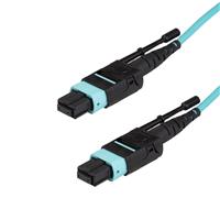 StarTech. com MPO12PL5M MTP Fiber Optic Cable - 15 ft / 5m - OM3 - 40Gb - Push / Pull Tab - Plenum - MPO / MTP Connector - Fiber Patch Cable