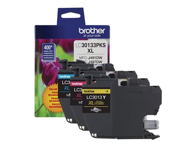 Picture of Brother LC30133PKS High Yield Original Ink Cartridge - Pack of 3