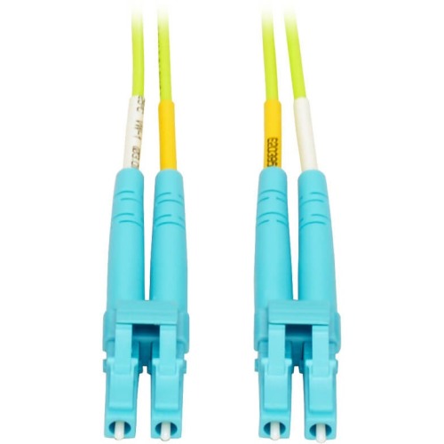 Picture of Tripp Lite N820-10M-OM5 10M Fiber Optic for Network Device 32.81 ft. 2 x LC Male Network Duplex Multimode Fiber Patch Cable - Lime Green