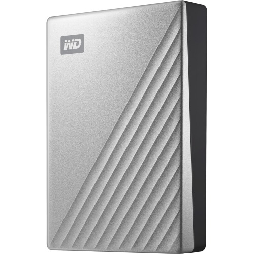 External Portable USB 3.0 256-Bit Encryption Standard MAC My Passport Ultra 4 TB Hard Drive - Silver