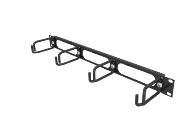 Liebert VRA1000 19 in. Black 1U Horizontal Cable Organizer with Metal D Rings