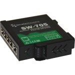 Picture of Brainboxes SW-705 Hardened 5-Port Ethernet Switch 10 -100 Temperature Range of -40F to Plus 176F