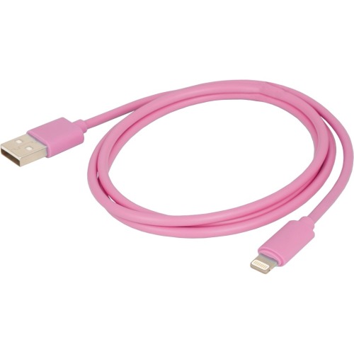 CID02UF 3.28 ft. USB Standard Male to Apple Lightning USB Cable for iPhone, iPod & iPad - Pink