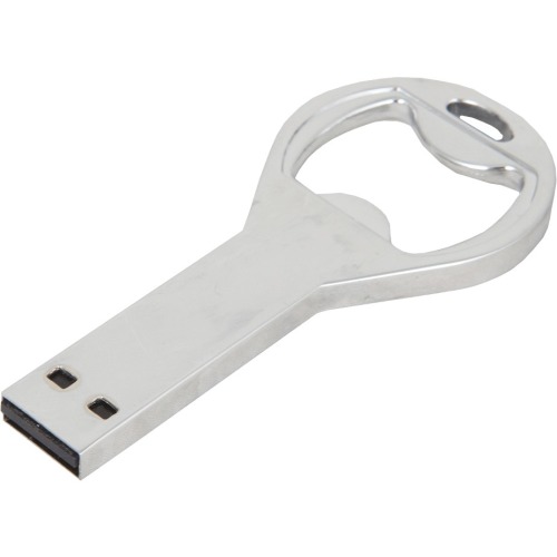 CUS02UF 16GB Bottle Opener USB 2.0 Funny Aluminum Gray Bottle Opener USB Memory Stick