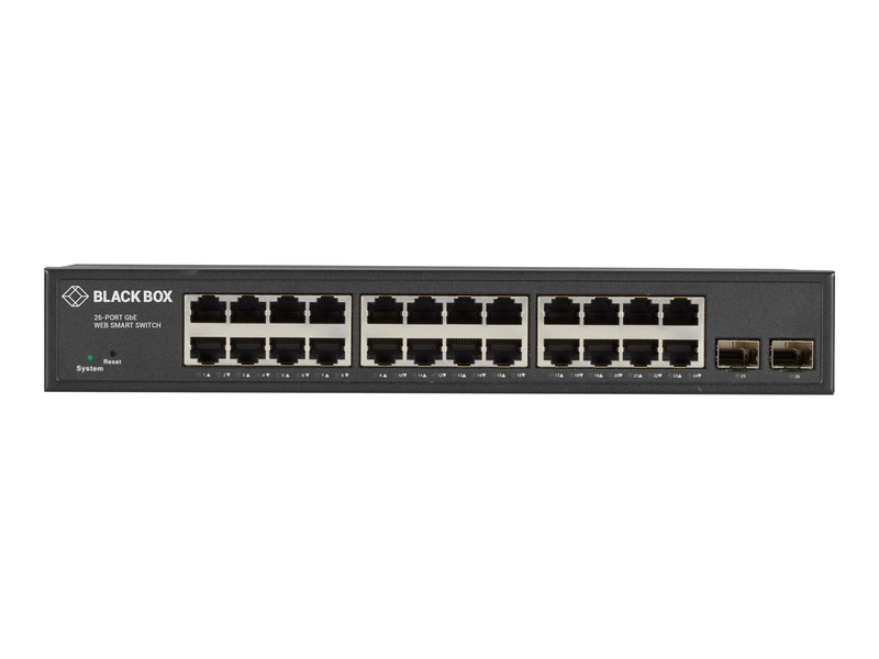 Picture of Black Box LGB2126A Gigabit Ethernet Managed Switch - Black