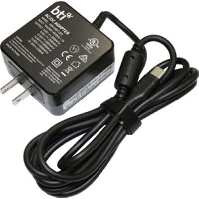 1HE07UTNo.ABA-BTI 45W USB Type C Wallmount AC Adapter for HP - Black