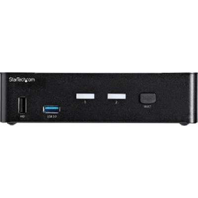 2 Port DisplayPort KVM Switch - 4K60Hz - USB 3.0 Hub