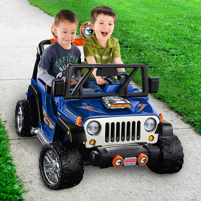 Picture of Fisher-Price CBG61 Power Hot Wheels Jeep Wrangler&#44; Blue - 12V