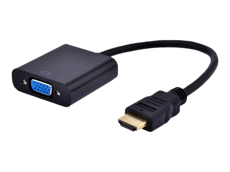 Picture of 4Xem 4XHDMIVGAFAB HDMI Male to VGA Female Male & Female Adapter 1920 x 1200&#44; Black