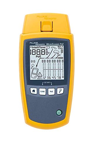 MSPOE MicroScanner Copper Cable Verifier  PoE Tester for RJ45 Category 56A Ethernet Cables