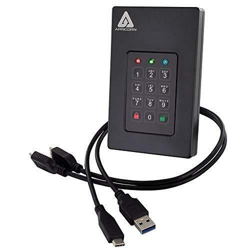 Apricorn Mass Storage AFL3-S2TB 2 TB Aegis Fortress External USB 3.0 Solid State Drive