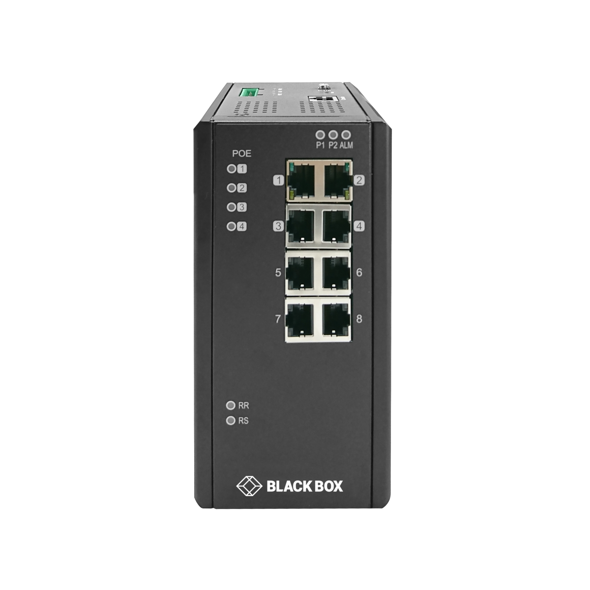 Picture of Black Box LIE1080A RJ45 Extreme Temperature Gigabit Ethernet Managed L2 Plus Switch