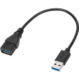 ACC967CAI USB 3.0 A & F to A & M Extension Cable - Black -  Targus